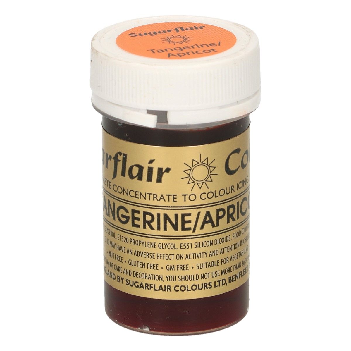 SUGARFLAIR PASTENFARBE - TANGERINE/APRICOT