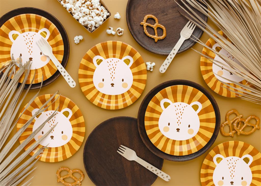 PAPPTELLER BÄR 18 CM/6