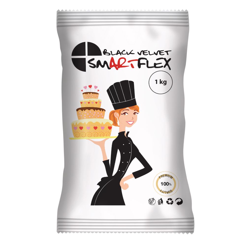 SMARTFLEX FONDANT BLACK 1KG