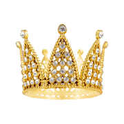 Topper Krone Gold 7 cm