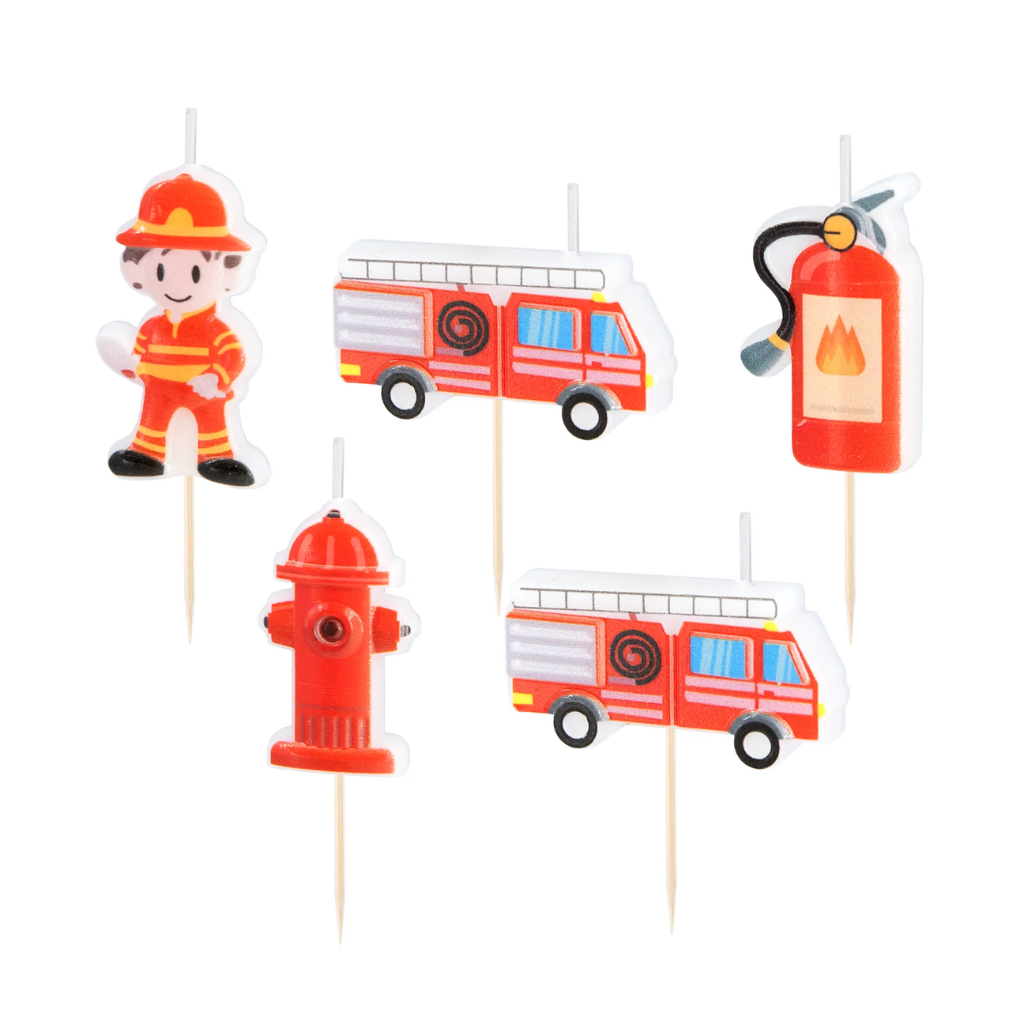 Feuerwehr Kerzen Set/5