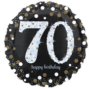 SPARKLING B-DAY 70 FOLIENBALLON 43 CM