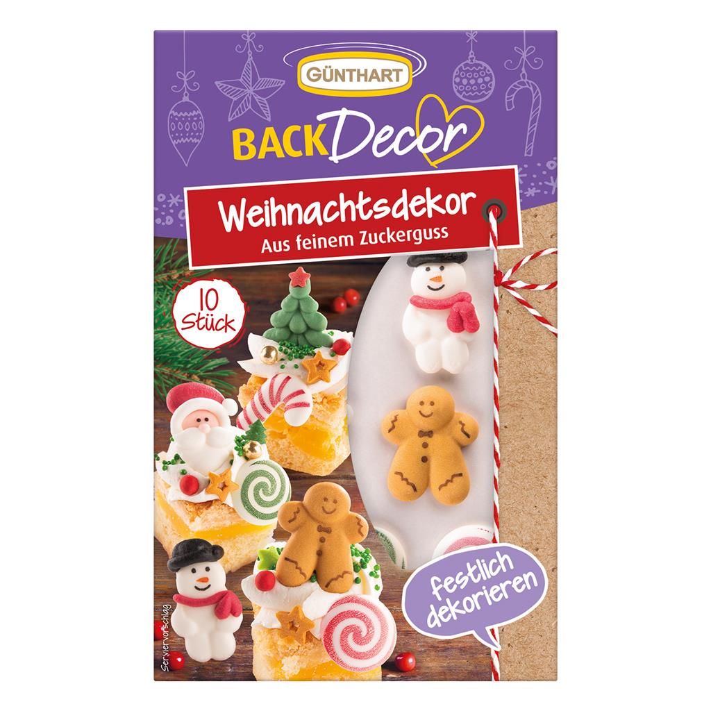 ZUCKERDEKOR WEIHNACHTEN FESTLICH