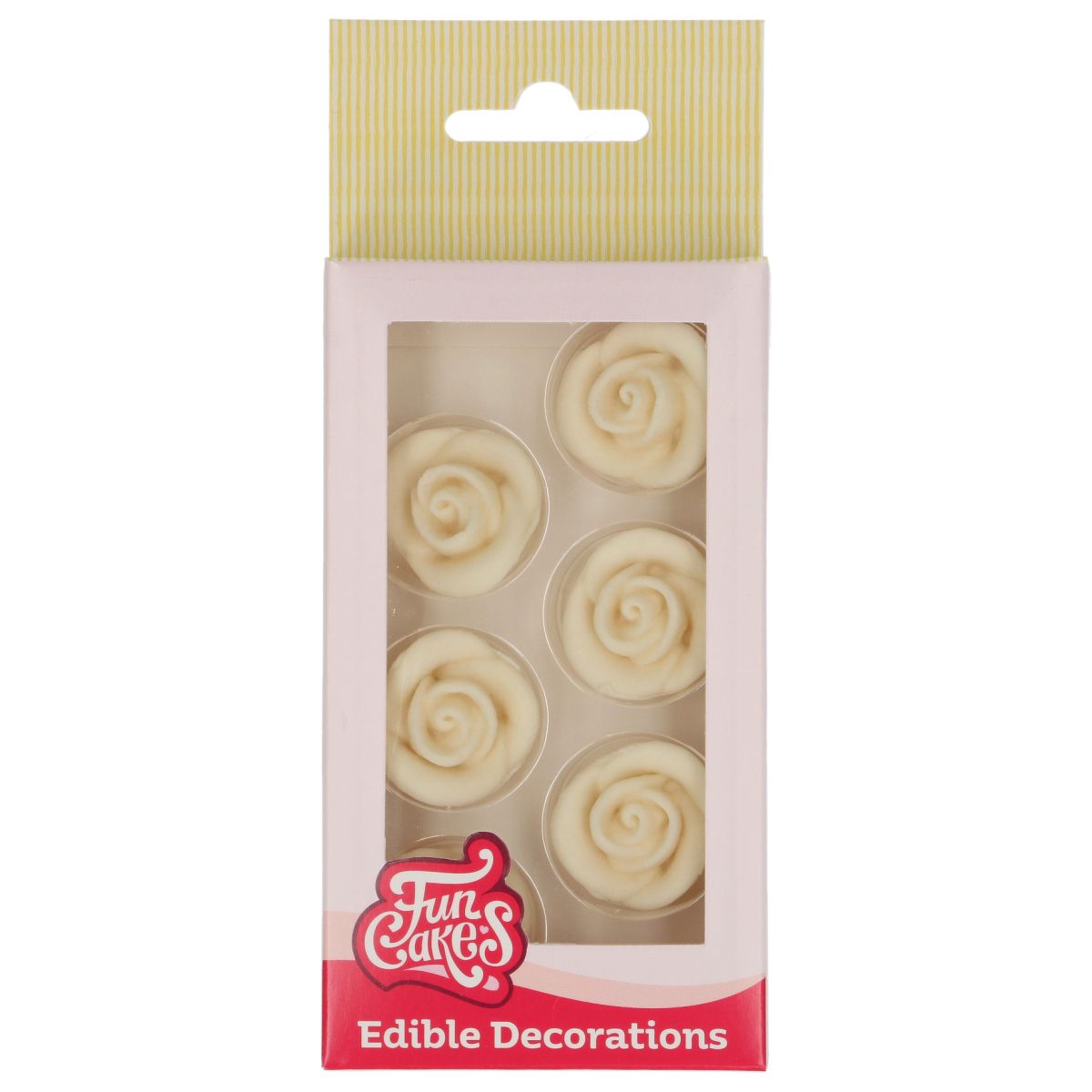 Fondant Rosen Set white/6