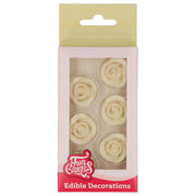 Fondant Rosen Set white/6