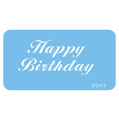 STENCIL HAPPY BIRTHDAY