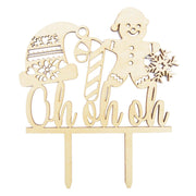 SC CAKE TOPPER OH OH OH HOLZ