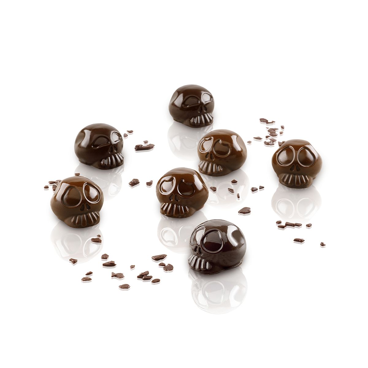 SILIKOMART SCHOKOLADENFOR TOTENKOPF 3D