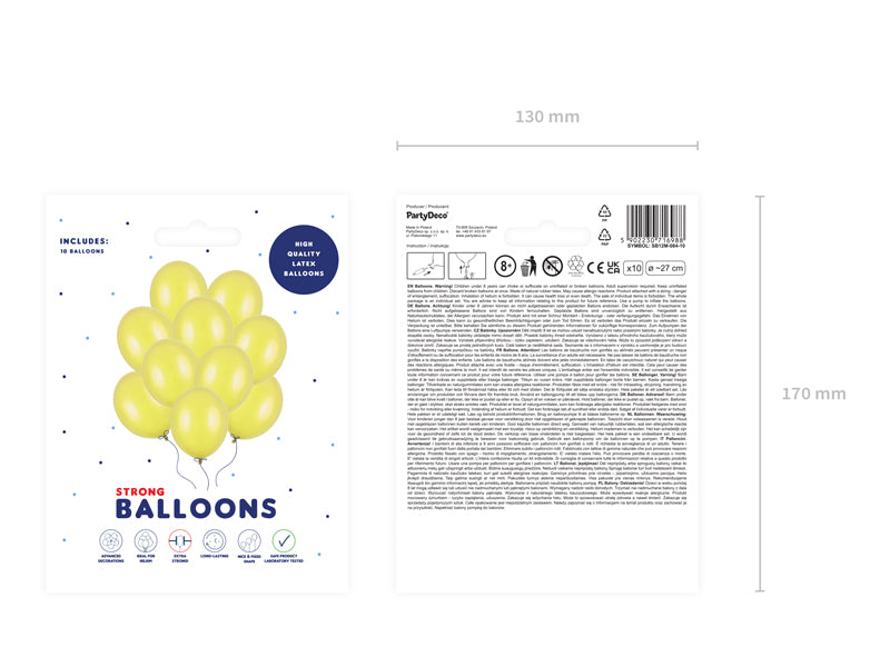 BALLONS METALLIC LEMON