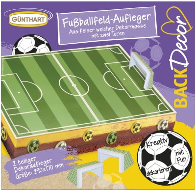 TORTENAUFLAGE FUßBALLFELD 29 X 17 CM