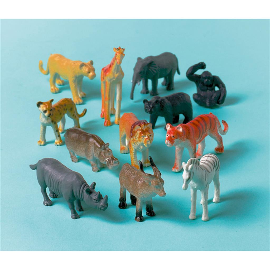 MINI FIGUREN JUNGLE 12 STK PLASTIK
