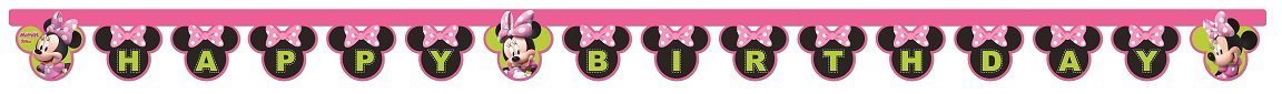 MINNIE HAPPY HELPERS B-DAY BANNER