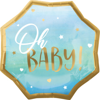 BABY BOY BLUE JUMBO FOLIENBALLON 55 X 55 CM