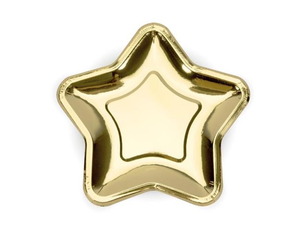 Plates Star Gold