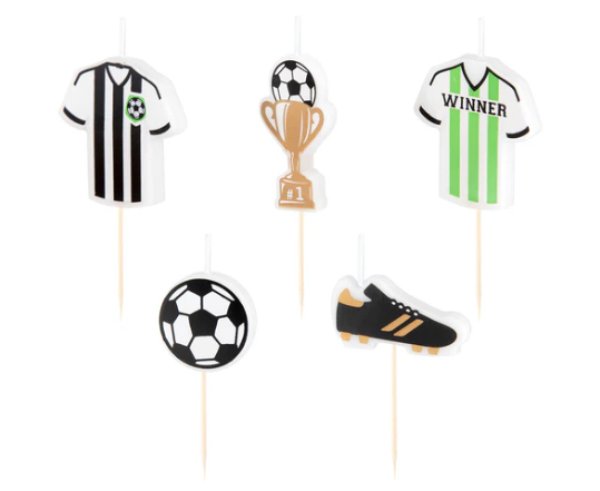 Fussball Kerzen Set/5