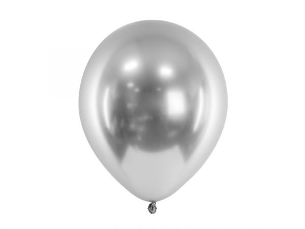 Glossy Ballon Silber