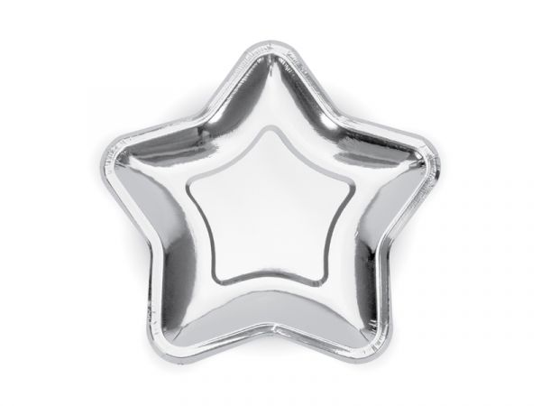 Plates Star Silber